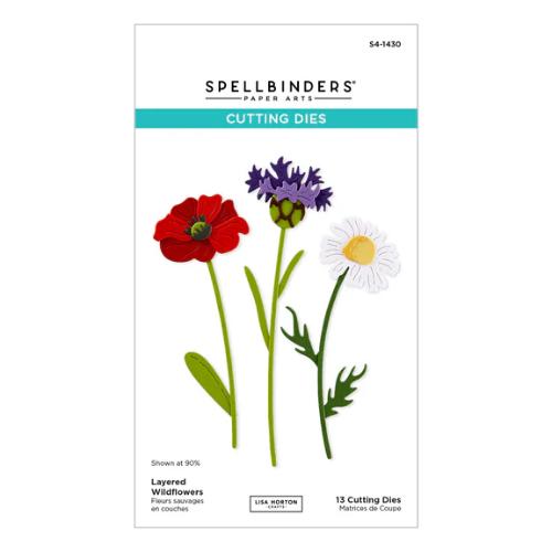 Spellbinders - Layered Wildflowers Etched Dies from the Wildflowers Collection by Lisa Horton