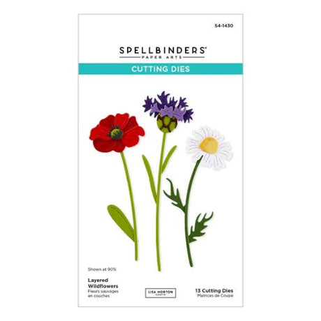 Spellbinders - Layered Wildflowers Etched Dies from the Wildflowers Collection by Lisa Horton