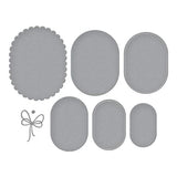 Spellbinders - Scallop and Stitched Edge Ovals Etched Dies from the Wildflowers Collection by Lisa Horton