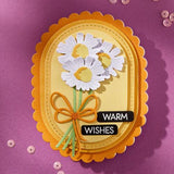Spellbinders - Scallop and Stitched Edge Ovals Etched Dies from the Wildflowers Collection by Lisa Horton