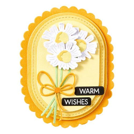 Spellbinders - Scallop and Stitched Edge Ovals Etched Dies from the Wildflowers Collection by Lisa Horton
