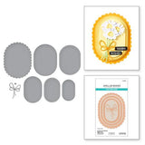 Spellbinders - Scallop and Stitched Edge Ovals Etched Dies from the Wildflowers Collection by Lisa Horton