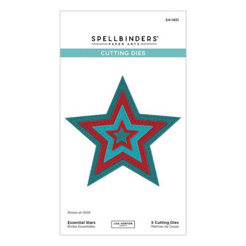 Spellbinders - Essential Stars Etched Dies from the All About Christmas Collection by Lisa Horton