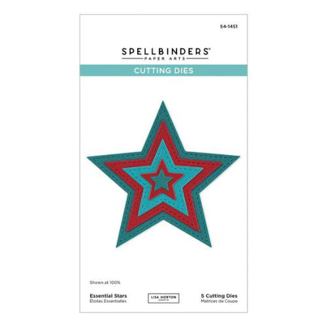 Spellbinders - Essential Stars Etched Dies from the All About Christmas Collection by Lisa Horton