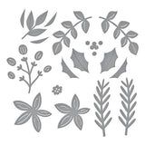 Spellbinders - Christmas Foliage Etched Dies from the All About Christmas Collection by Lisa Horton