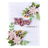 Spellbinders - Christmas Foliage Etched Dies from the All About Christmas Collection by Lisa Horton