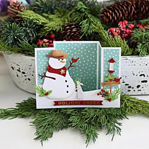 Spellbinders - Country Snowman Etched Dies from the Country Christmas Collection by Annie Williams