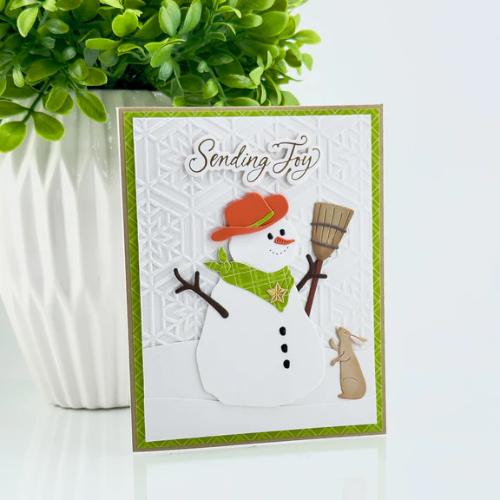 Spellbinders - Country Snowman Etched Dies from the Country Christmas Collection by Annie Williams
