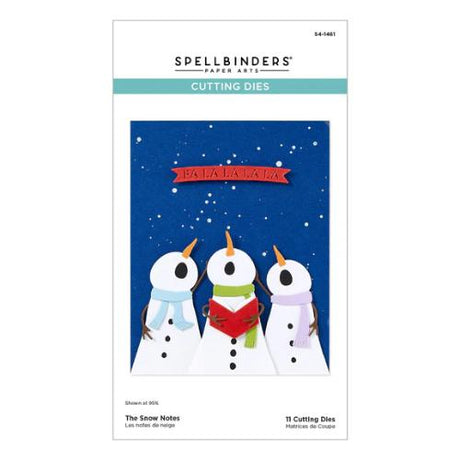 Spellbinders - The Snow Notes Etched Dies from the Wonderland Collection