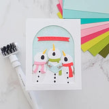 Spellbinders - The Snow Notes Etched Dies from the Wonderland Collection