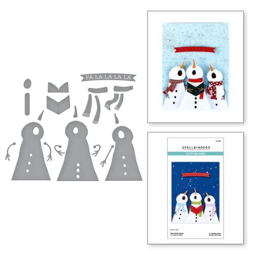 Spellbinders - The Snow Notes Etched Dies from the Wonderland Collection
