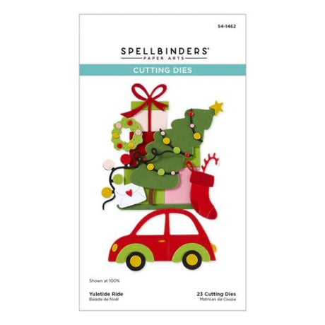 Spellbinders - Yuletide Ride Etched Dies from the Wonderland Collection