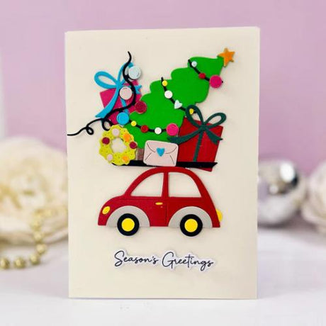 Spellbinders - Yuletide Ride Etched Dies from the Wonderland Collection