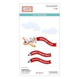 Spellbinders - Gingerbread Plane & Banners Etched Dies from the Candy Christmas Collection by Stamperia