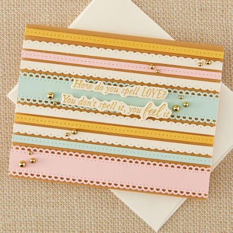 Spellbinders - Ribbon & Trim Etched Dies with Simple Stories