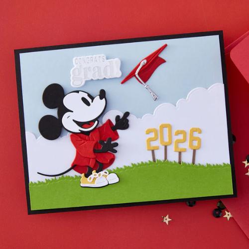 Spellbinders - Classic Mouse Graduation Etched Dies