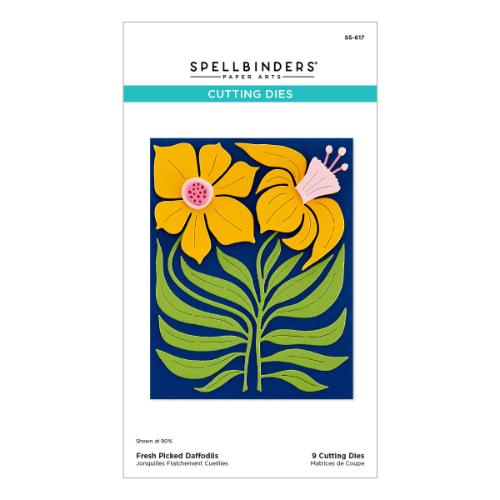 Spellbinders - Fresh Picked Daffodils Etched Dies