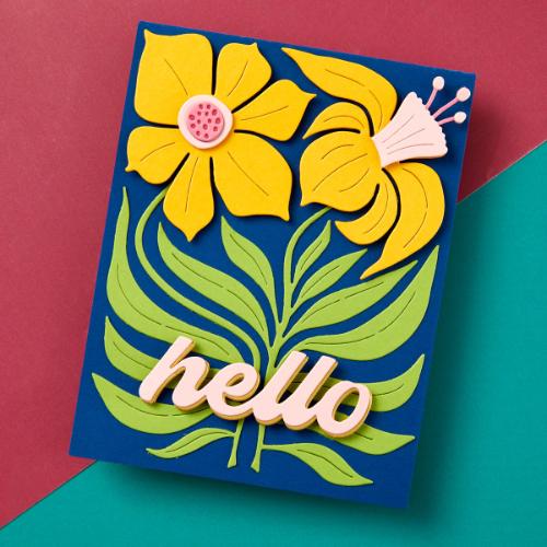 Spellbinders - Fresh Picked Daffodils Etched Dies