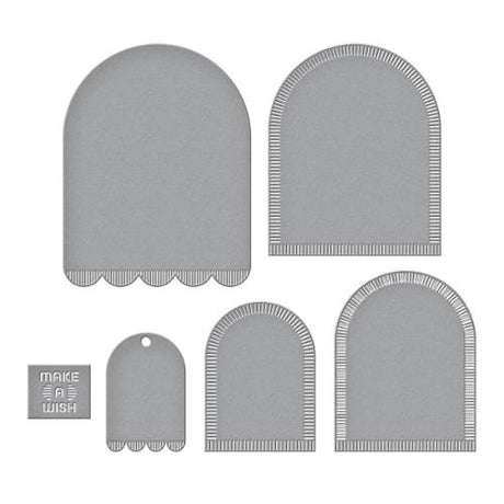 Spellbinders - Make a Wish Arch Labels Etched Dies