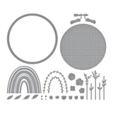 Spellbinders - Gathering Stitches Etched Dies