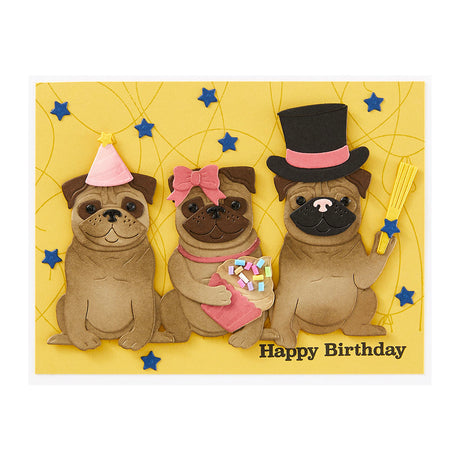 Spellbinders - Party Puggles Etched Dies