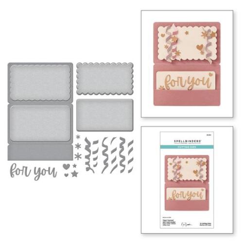 Spellbinders - Treat Yourself Gift Card Holder Etched Dies from the Bougie Birthday Collection by Nina Boettcher