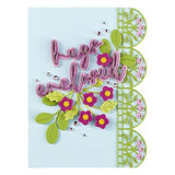 Spellbinders - Vivid Script Sentiments Etched Dies from the Vivid Expressions Collection