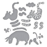 Spellbinders - Tigger & Eeyore Etched Dies from the Say Cheese Classic Pooh Collection in Collaboration with Simple Stories