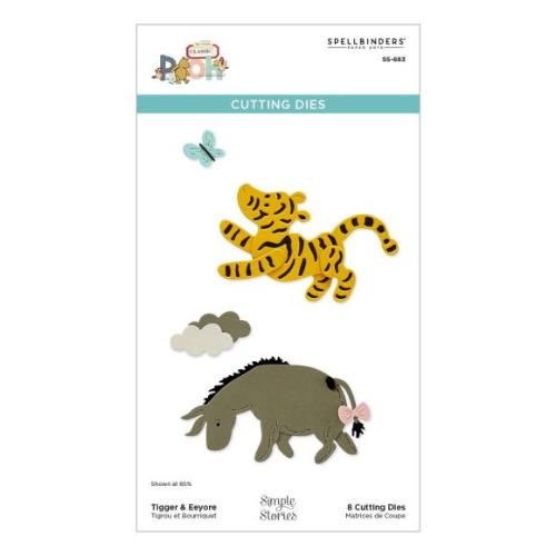 Spellbinders - Tigger & Eeyore Etched Dies from the Say Cheese Classic Pooh Collection in Collaboration with Simple Stories