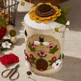 Spellbinders - Felt Floral Beehive Etched Dies from the Summer Felt Stitch & Create Collection by Nichol Spohr