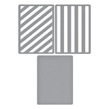 Spellbinders - Lots of Stripes Etched Dies from the All About Christmas Collection by Lisa Horton