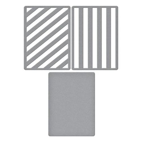 Spellbinders - Lots of Stripes Etched Dies from the All About Christmas Collection by Lisa Horton