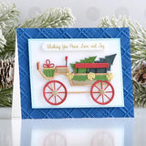 Spellbinders - Christmas Horse-Drawn Wagon Etched Dies from the Country Christmas Collection by Annie Williams