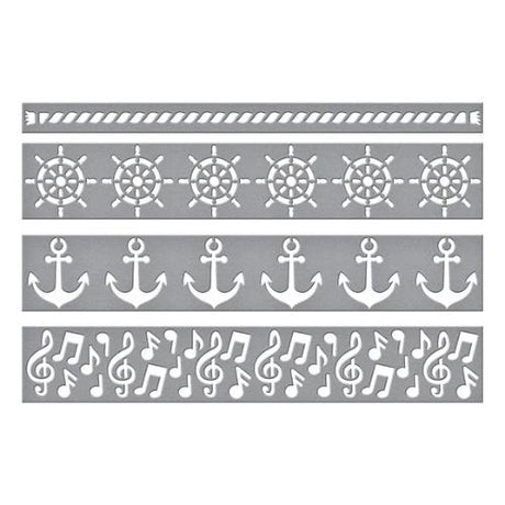 Spellbinders - Classic Mouse Borders Etched Dies from the Say Cheese Classic Mouse Collection