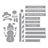 Spellbinders - North Pole Sentiments Etched Dies by Simon Hurley