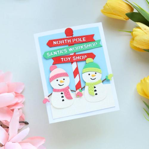 Spellbinders - North Pole Sentiments Etched Dies by Simon Hurley