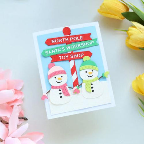 Spellbinders - North Pole Sentiments Etched Dies by Simon Hurley