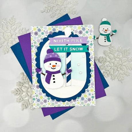 Spellbinders - North Pole Sentiments Etched Dies by Simon Hurley