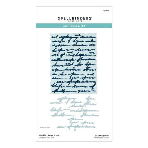 Spellbinders - Deckled Edge Script Etched Dies from the Beautifully Imperfect Collection
