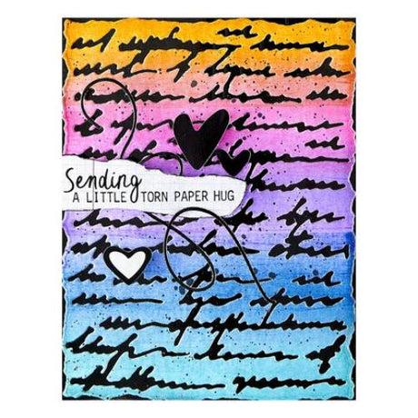 Spellbinders - Deckled Edge Script Etched Dies from the Beautifully Imperfect Collection