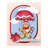 Spellbinders - Gingerbread Delivery Etched Dies from the Candy Christmas Collection by Stamperia
