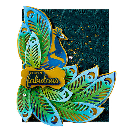 Spellbinders - Glorious Peacock Etched Dies