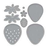 Spellbinders - Felt Berry Blossom Etched Dies from the Summer Felt Stitch & Create Collection by Nichol Spohr