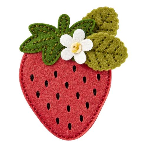 Spellbinders - Felt Berry Blossom Etched Dies from the Summer Felt Stitch & Create Collection by Nichol Spohr