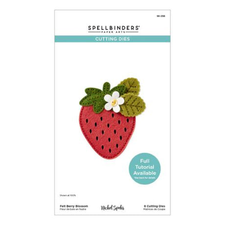 Spellbinders - Felt Berry Blossom Etched Dies from the Summer Felt Stitch & Create Collection by Nichol Spohr