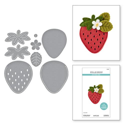 Spellbinders - Felt Berry Blossom Etched Dies from the Summer Felt Stitch & Create Collection by Nichol Spohr
