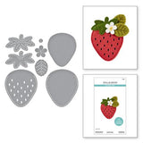 Spellbinders - Felt Berry Blossom Etched Dies from the Summer Felt Stitch & Create Collection by Nichol Spohr