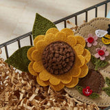 Spellbinders - Felt Sunflower Bloom Etched Dies from the Summer Felt Stitch & Create Collection by Nichol Spohr