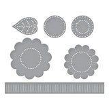 Spellbinders - Felt Sunflower Bloom Etched Dies from the Summer Felt Stitch & Create Collection by Nichol Spohr