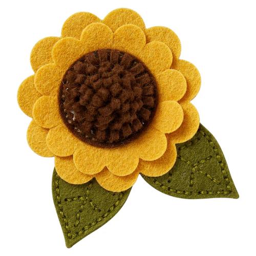 Spellbinders - Felt Sunflower Bloom Etched Dies from the Summer Felt Stitch & Create Collection by Nichol Spohr